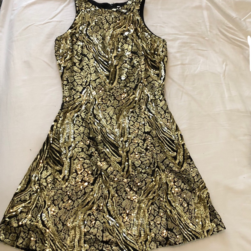 Gold Sequin  Dress